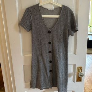 Zara Button Up Sweater Dress